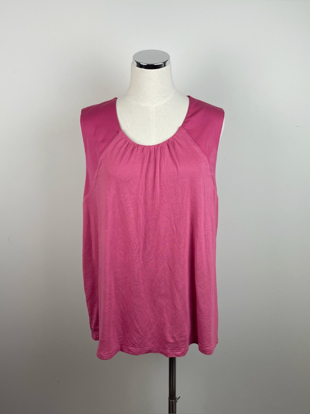 Banana Republic Solid Pink Open Back Blouse Top Women XXL New With Tag